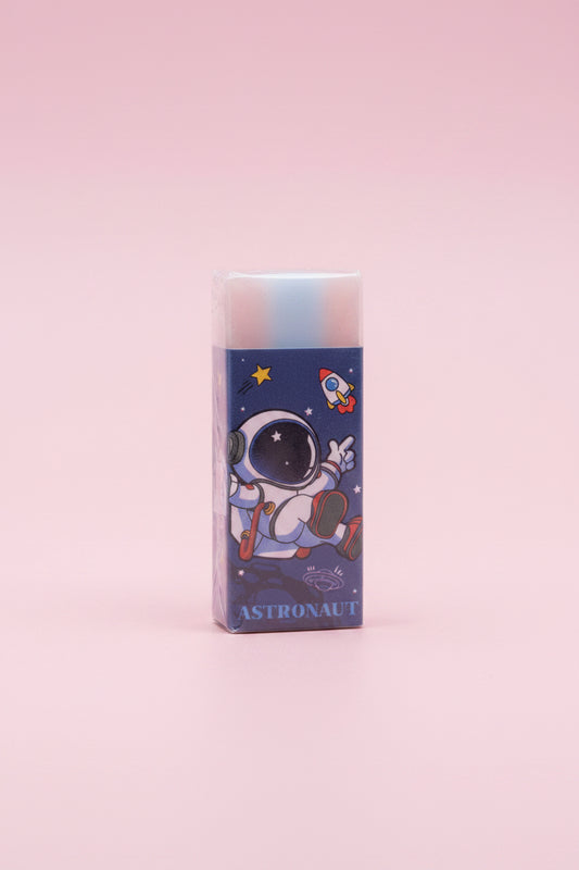 Kawaii astronaut suddgummi - Gulligt skrivbordstillbehör för skola och kontor
