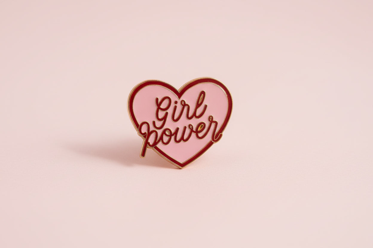 Pin - "Girl Power" hjärta