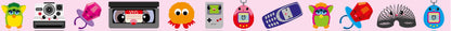 Washi Tejp 90-tal Retro – Furby, Tamagotchi & Nintendo Game Boy (15mm x 10m)