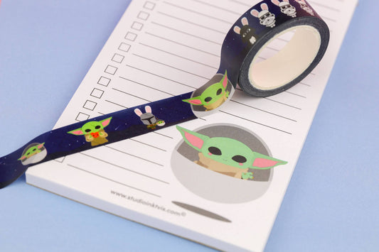 Washi-tejp Baby Yoda Grogu från Mandalorian