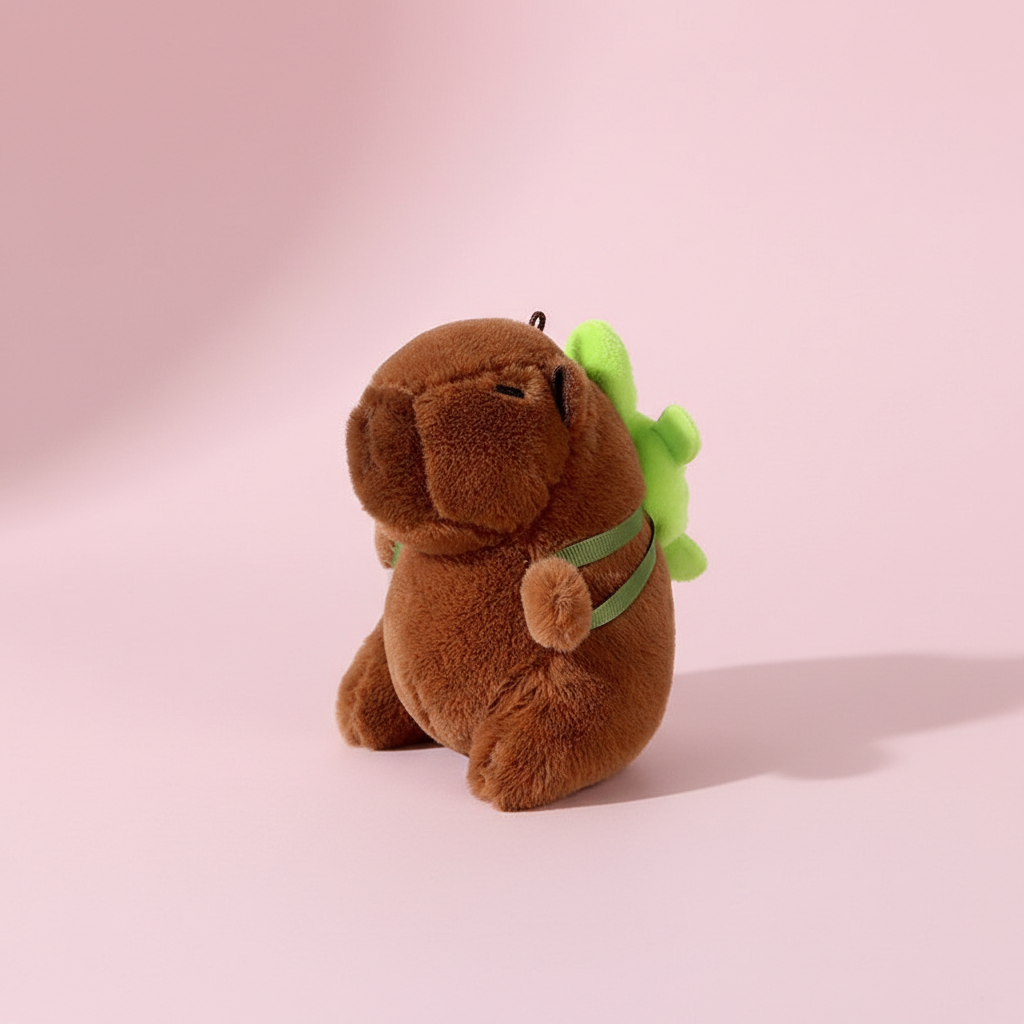 Söt Capybara Nyckelring - 11-14cm - Pink Panda Style product photo