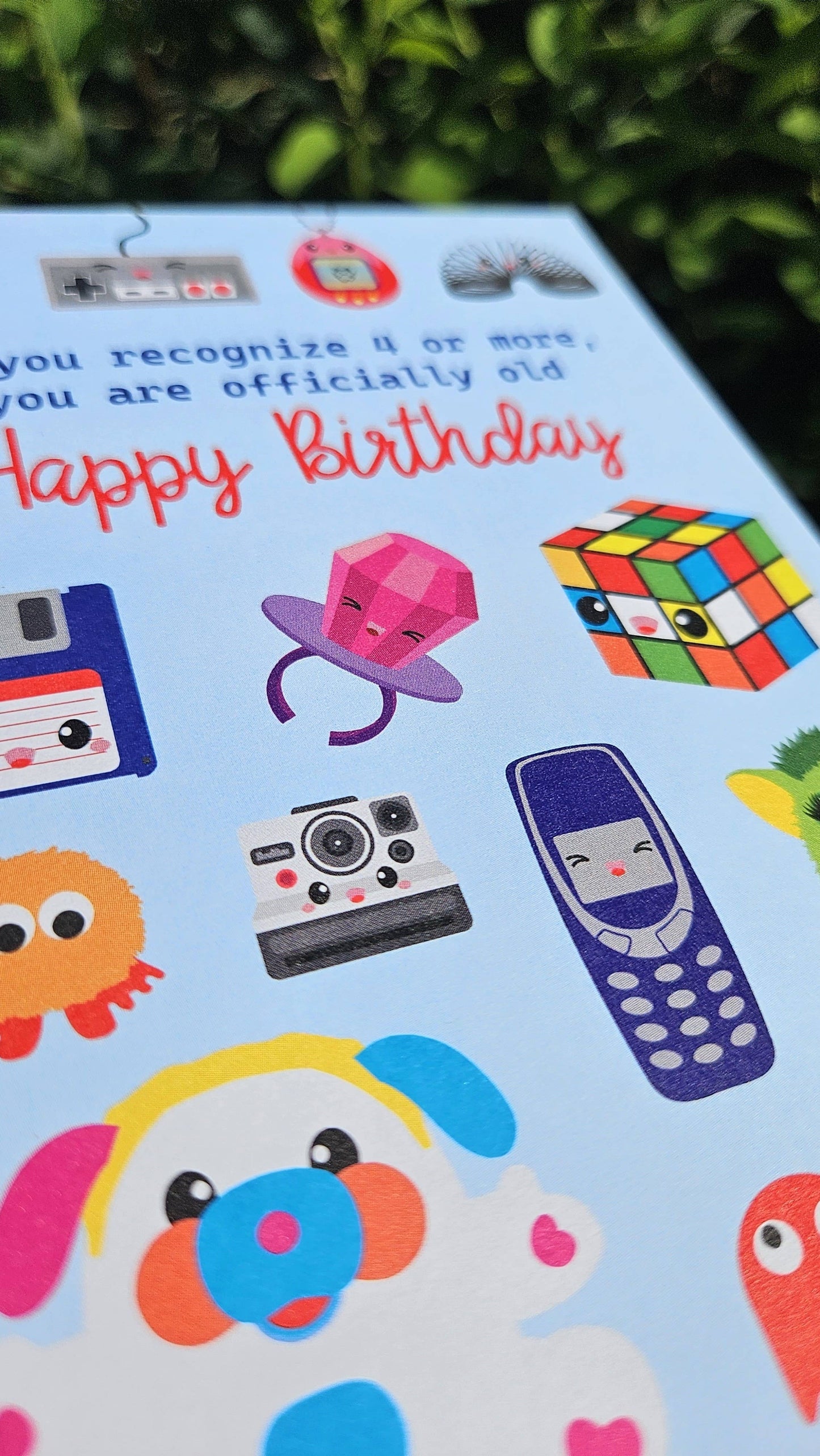 Retro grattiskort 80- och 90-tal – Roligt födelsedagskort med nostalgi!
