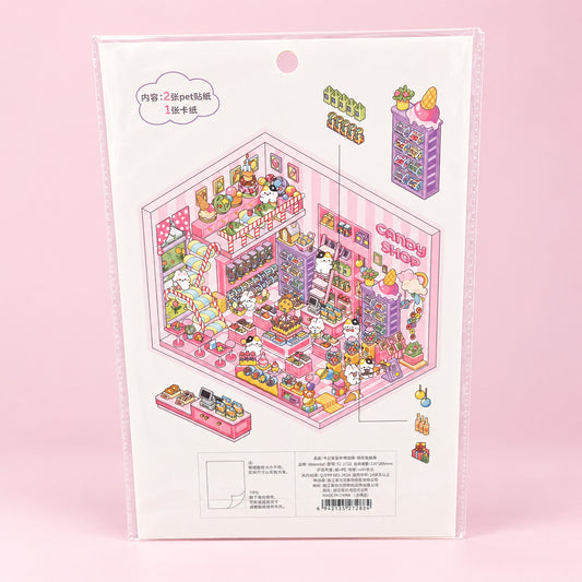 3d scen Godisbutik