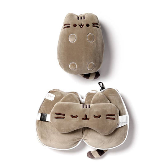 Pusheen nackkudde & ögonmask