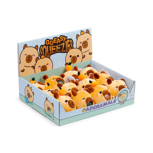 Queasy Squeezies Adoramals Capybara Plysch Squeezy-leksak