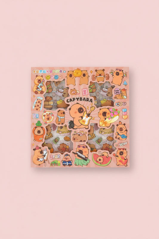 100-pack Capybara Kawaii Stickers
