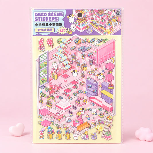 3d scen Godisbutik