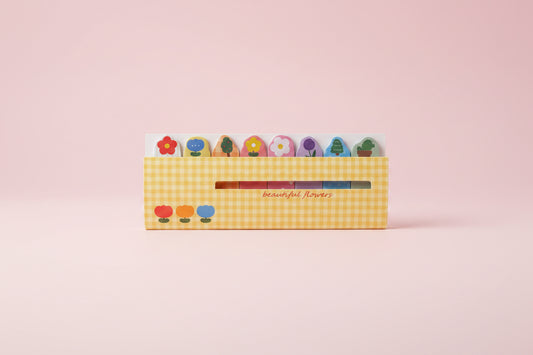 Söta mini-postit med blommor