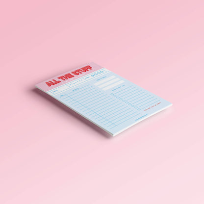 Anteckningsblock A5 - "Alla saker jag försöker att inte glömma" - Perfekt present