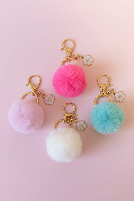 Nyckelring Fluffig boll