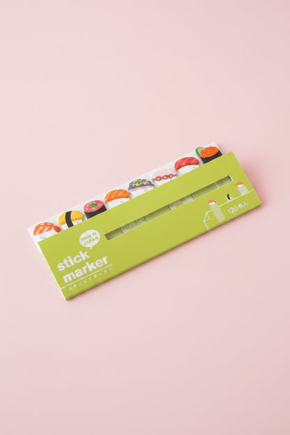 Söta små post-it lappar med Sushi