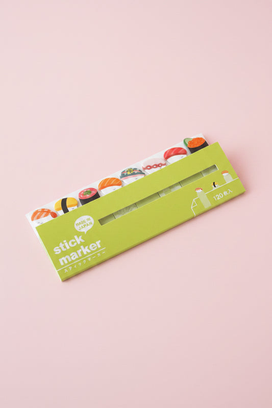 Söta små post-it lappar med Sushi