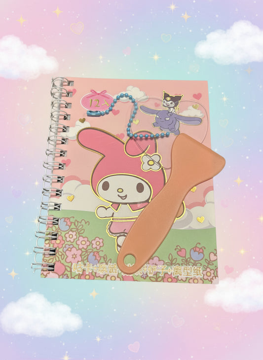 Kawaii pysselset rosa - Nyckelring & klistermärken för DIY och presentidéer