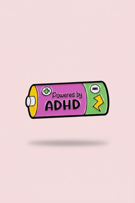 Klistermärke ”Powered by ADHD”