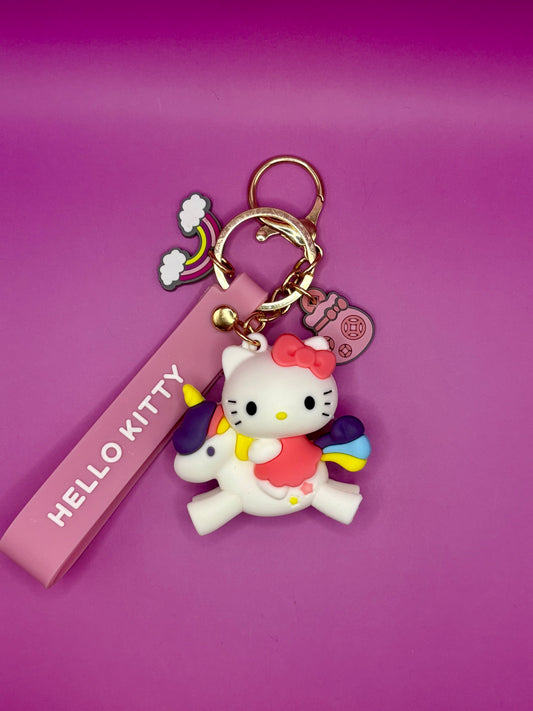Nyckelring - Hello Kitty på Enhörning