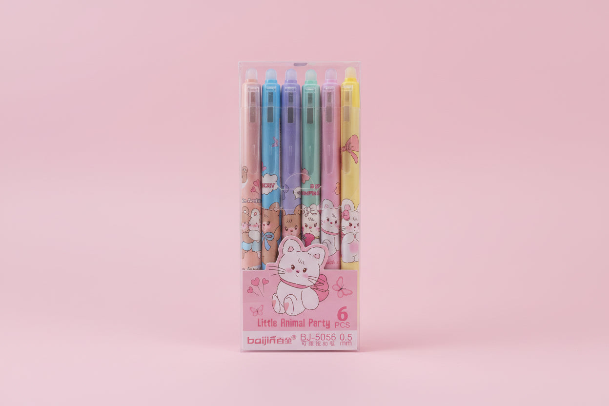 Pennor i 6 pack - Suddbara - Animal Party
