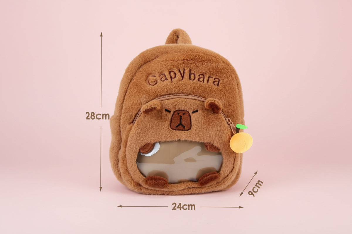 Fluffig Capybara ryggsäck