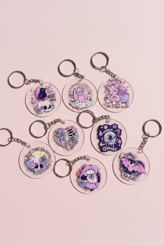 Nyckelring Kawaii Goth-stil