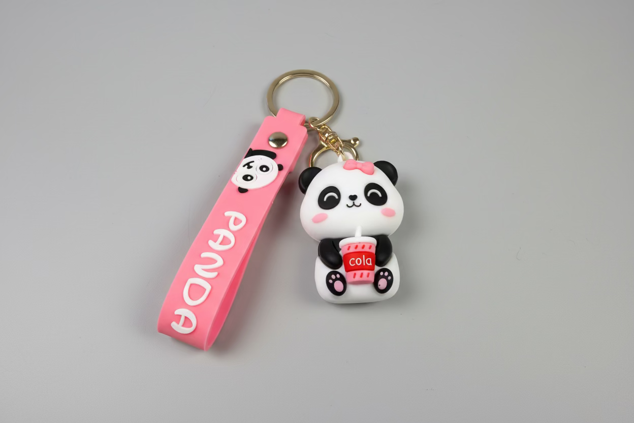 Söt Panda Nyckelring - Cola