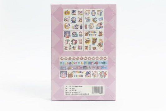 Pysselset kawaii Lila - Washitejp & stickers för scrapbooking, dekoration & DIY