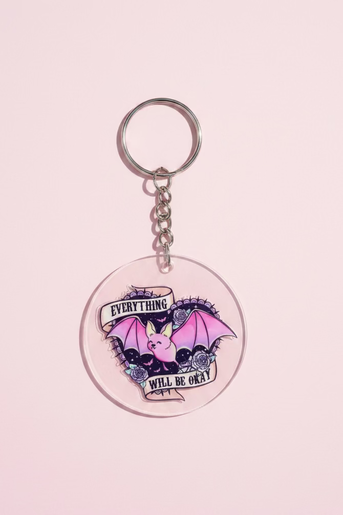 Nyckelring Kawaii Goth-stil
