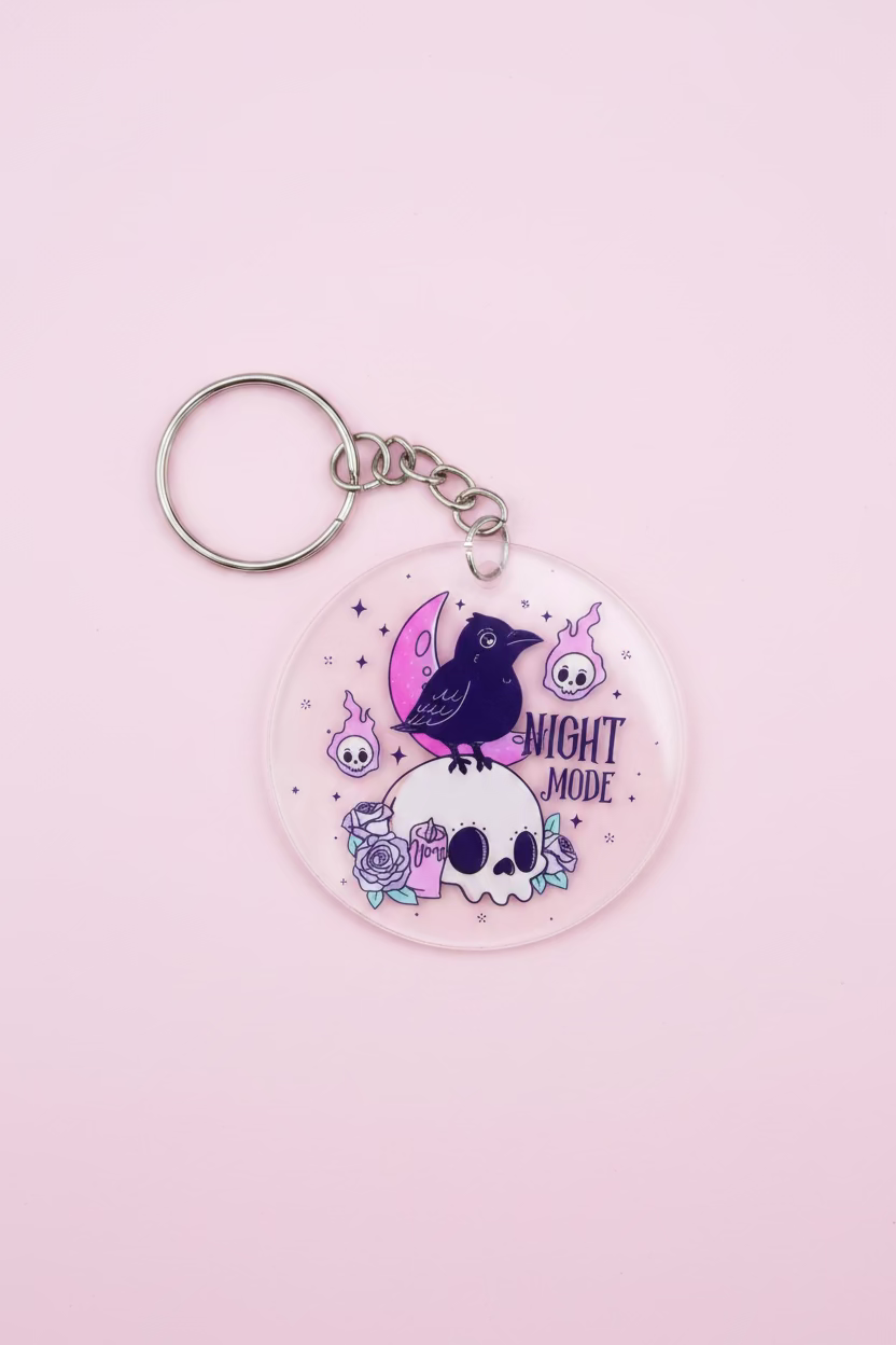 Nyckelring Kawaii Goth-stil