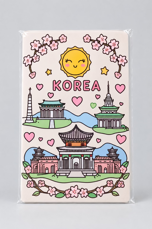 Kawaii Korea Anteckningsbok – Perfekt för Skisser & Dagbok