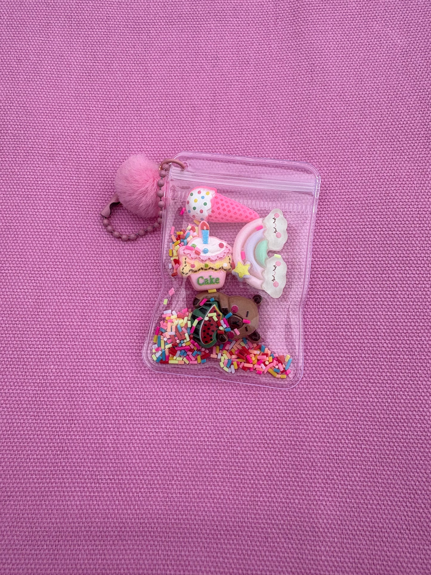 Kawaii Shaker Charm  - Söt Accessoar för Väska & Nycklar