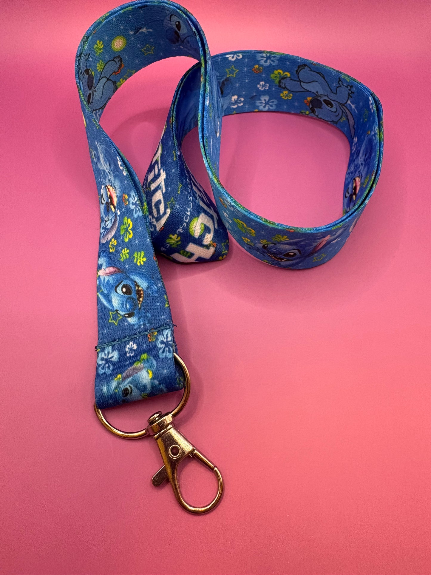 Disney Stitch Nyckelband 45cm - Kawaii Accessoar för Fans