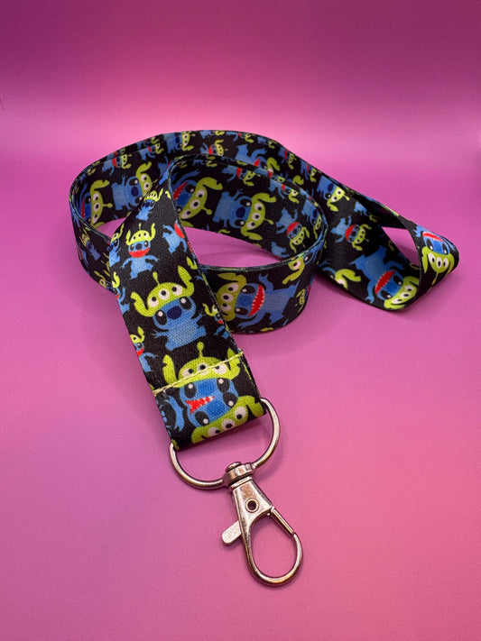 Disney Stitch - Nyckelband 45cm Alien Design för Nycklar & Accessoarer