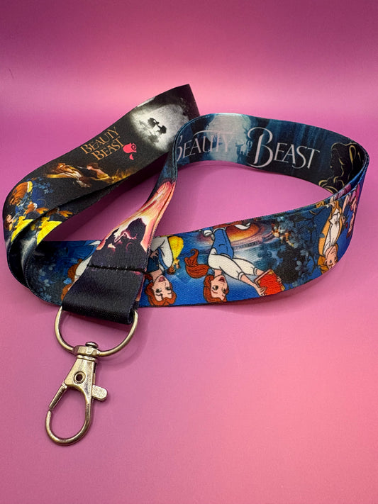 Disney Skönheten och Odjuret - Nyckelband 45 cm för Fans av Magiska Sagor