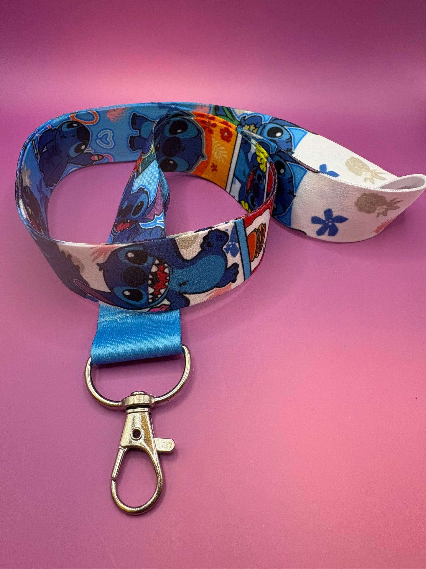 Disney Stitch - Nyckelband 45cm Kawaii Nyckelring/Väskhänge för Fans