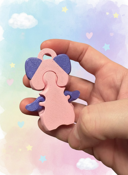 Söta flexi katter nyckelringar