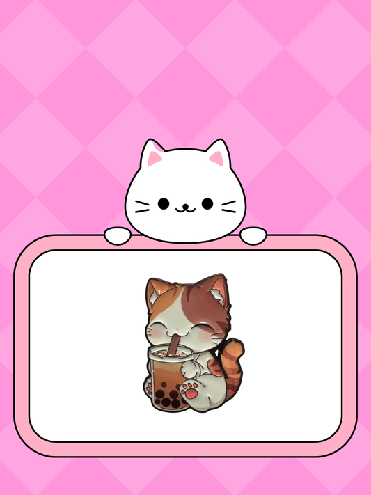 Cat boba tee