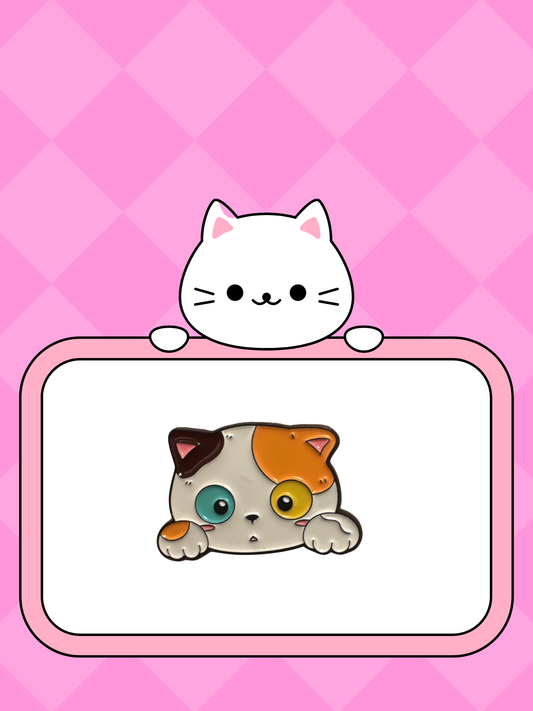 Fläckig nyfiken katt -Pin