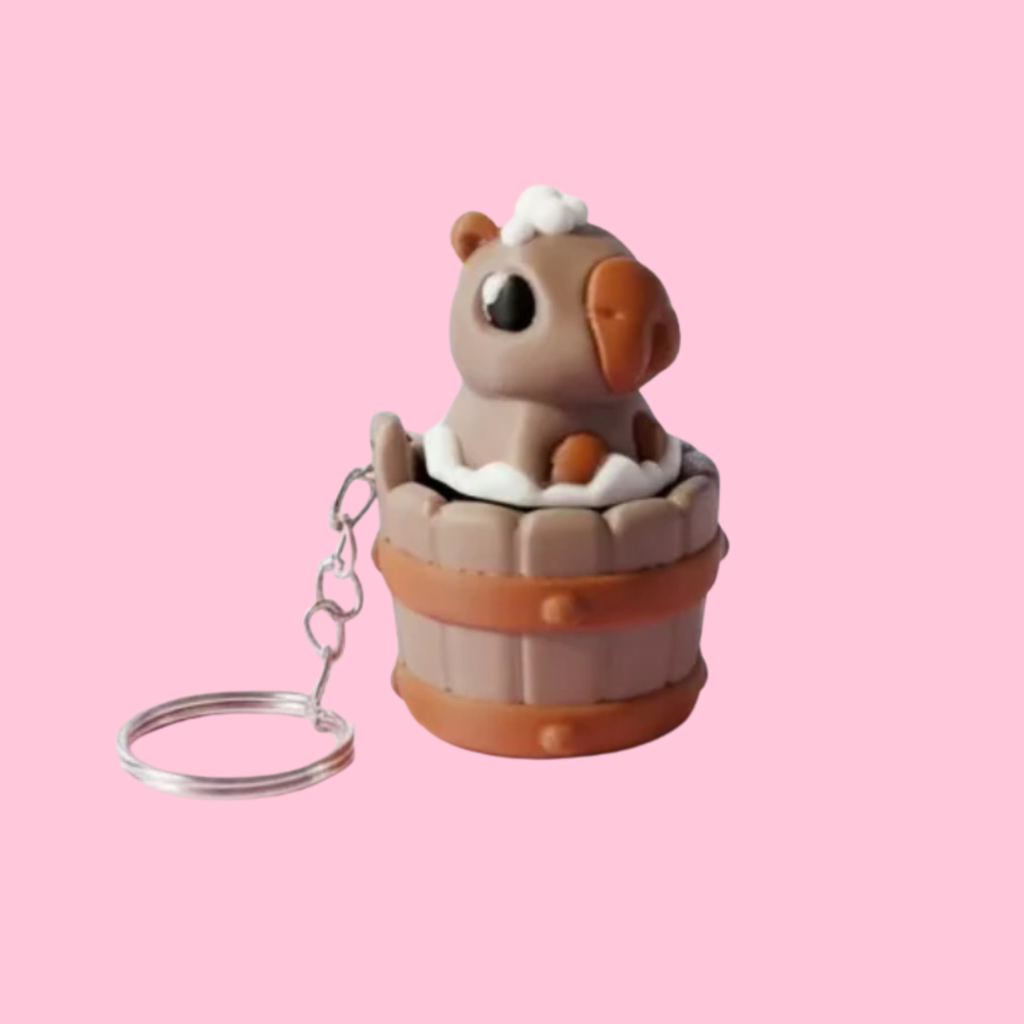 Kawaii Capybara clicker nyckelring