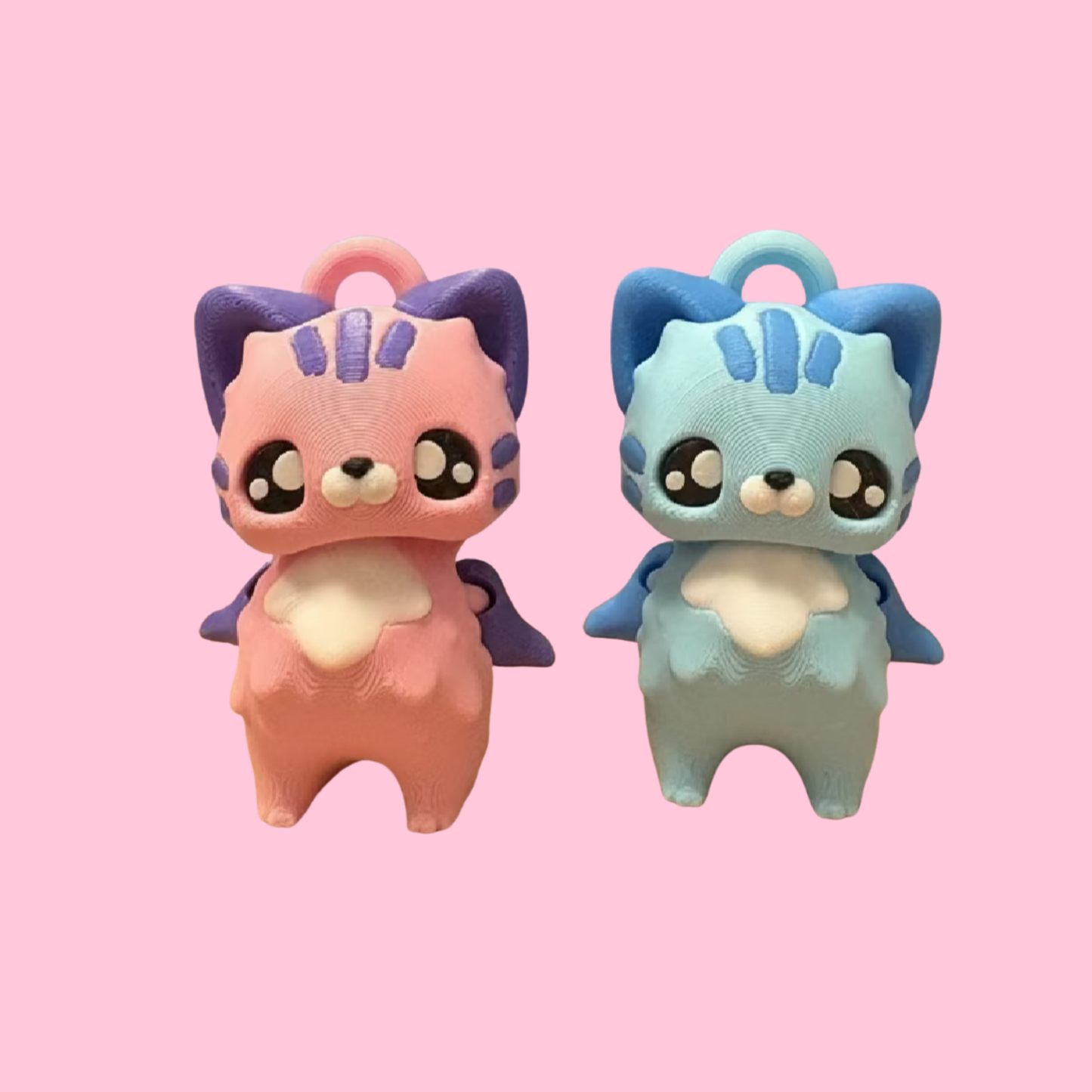 Söta flexi katter nyckelringar