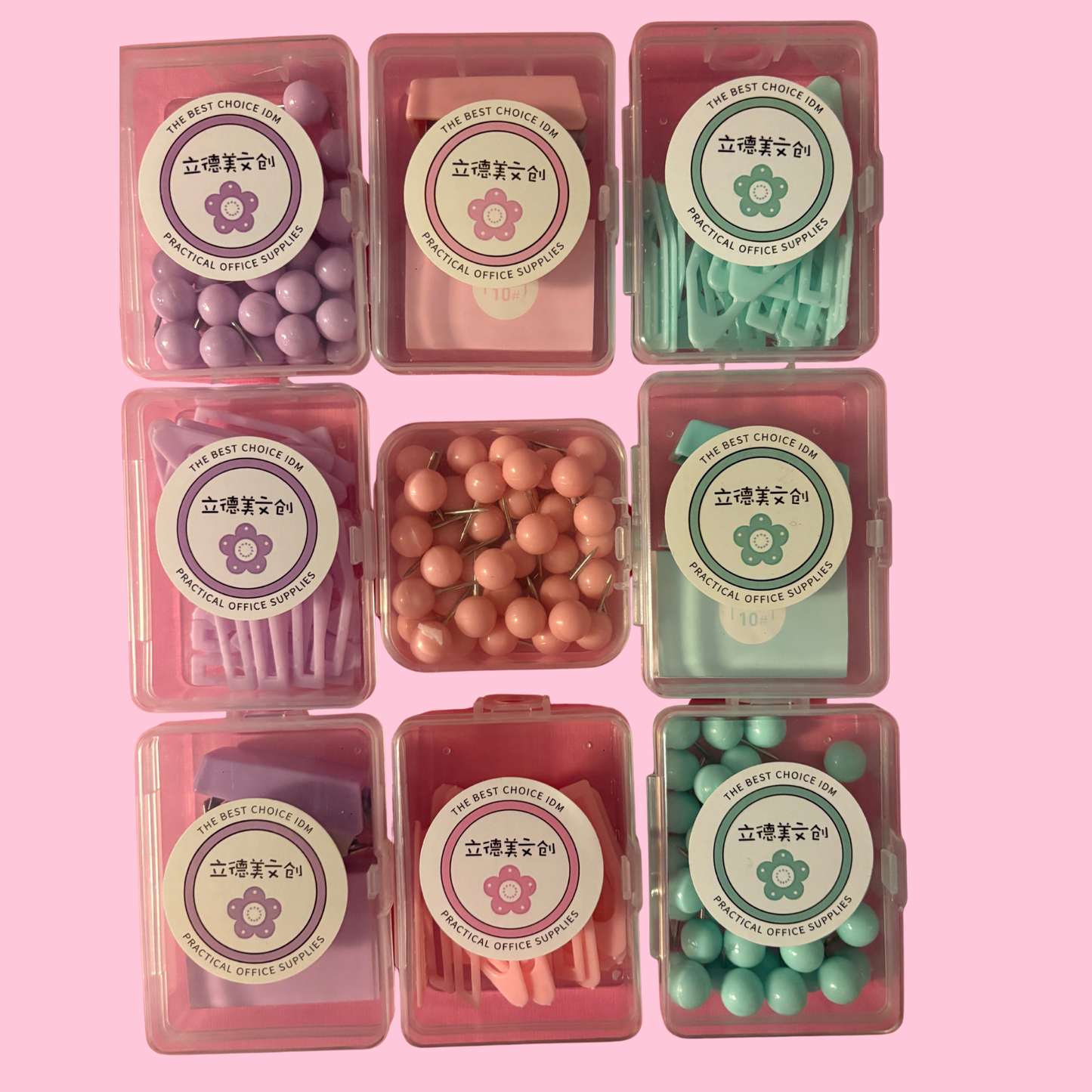 Gem, nålar och häftapparat -set