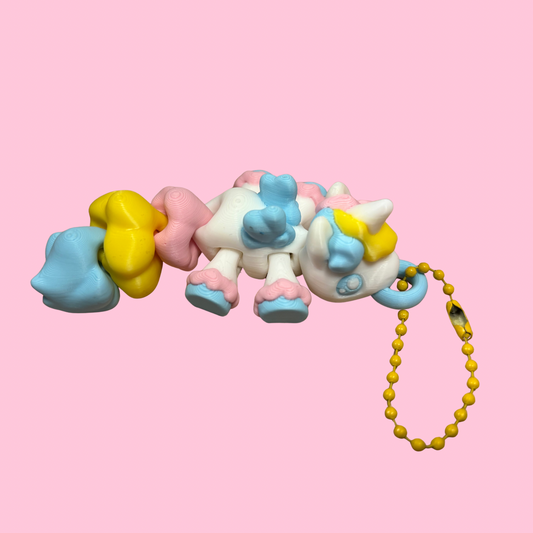 Flexi unicorn nyckelring