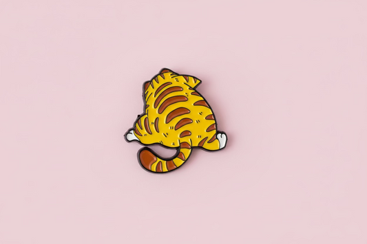 Pin - Orange katt (baksida)