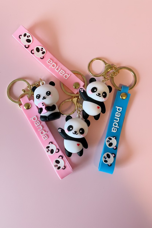 Söt Panda Nyckelring - Kawaii Accessoar för Väskor & Nycklar