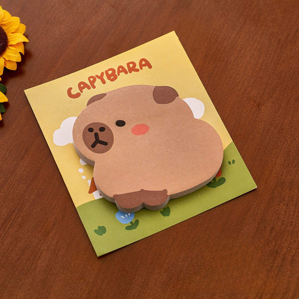 Söta Capybara Post-it lappar - Kawaii Anteckningar för Skola & Kontor