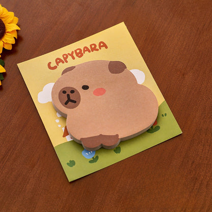 Söta Capybara Post-it lappar - Kawaii Anteckningar för Skola & Kontor