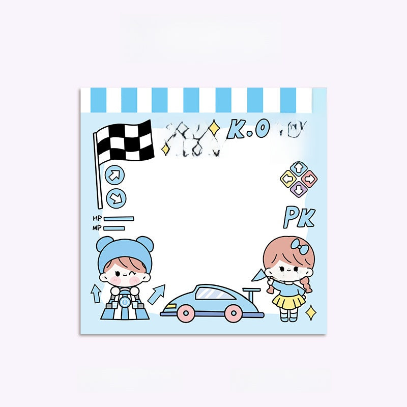 Kawaii Postit-Block - Sött Anteckningshäfte för Skola & Vardag