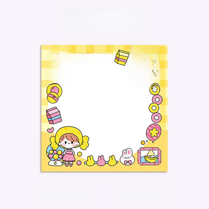 Kawaii Postit-Block - Sött Anteckningshäfte för Skola & Vardag