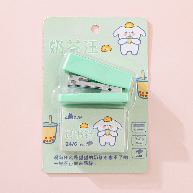 Kawaii Mini Häftapparat - Söt och Praktisk Stationery för Skola & Kontor