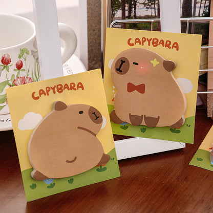 Söta Capybara Post-it lappar - Kawaii Anteckningar för Skola & Kontor