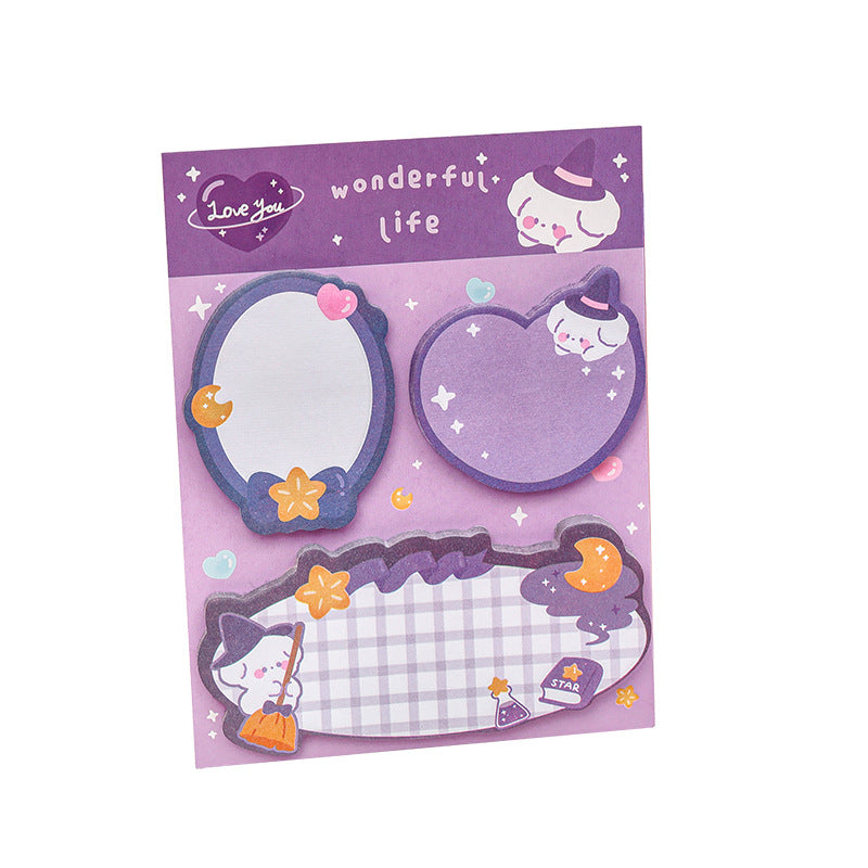 Kawaii Postitblock 3-pack - Sött Anteckningsset