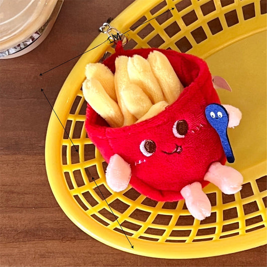 Pommes frites nyckelring