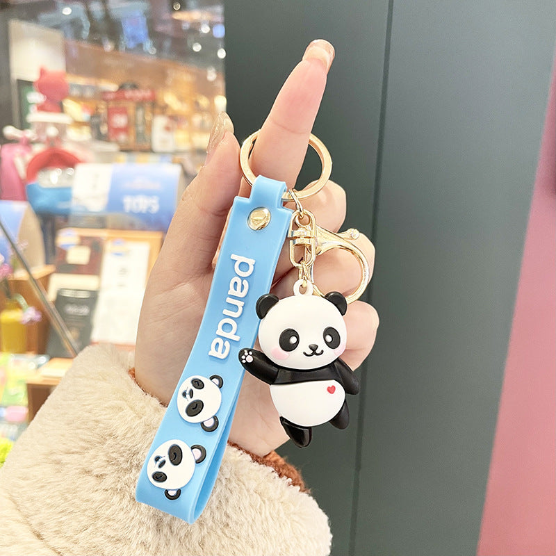 Söt Panda Nyckelring - Kawaii Accessoar för Väskor & Nycklar